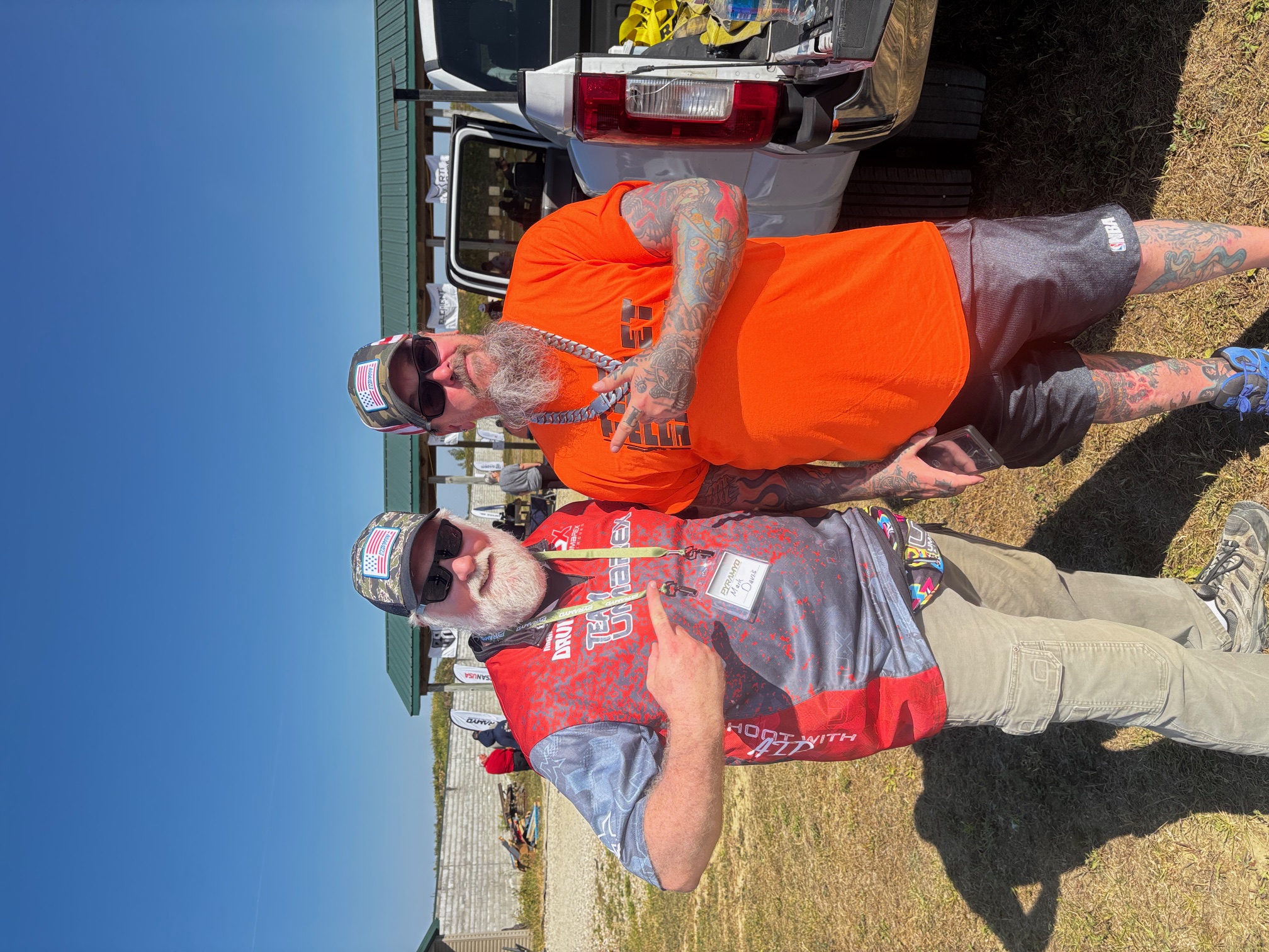 Mark Davis and Denny McKinnsey of Flat Broke Airgunners